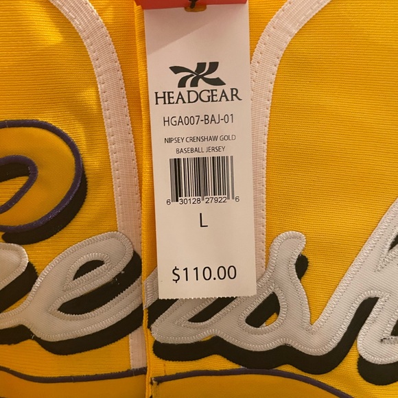 Crenshaw Nipsey Hussle Men's Yellow Jersey - Picture 4 of 4